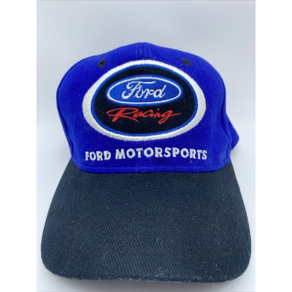Ford Racing Motorsports Cars Vehicles Trucks Baseball Hat Cap Blue Black - Picture 12 of 12